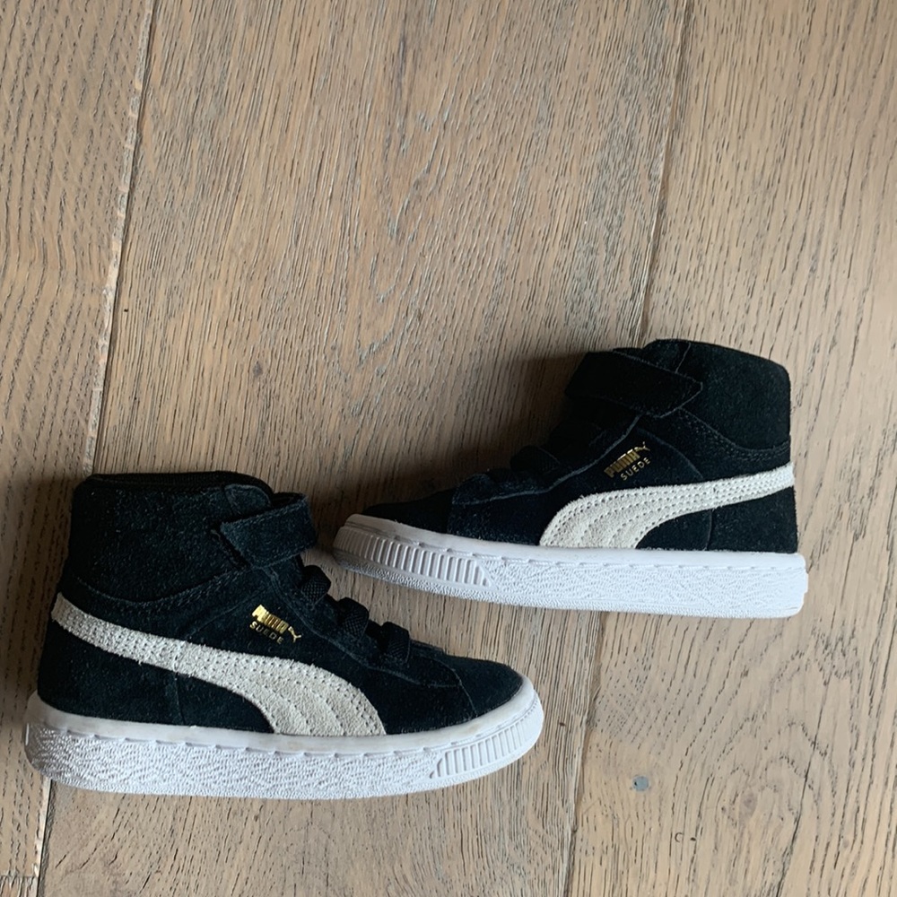 Puma Kinder-fit Black Suede high top